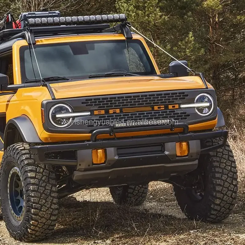 Hot sale New Design Car bumper Body Kit Front Radiator Grille for Ford BRONCO 2021-2023 Matte Glossy black