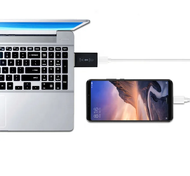 Адаптер OTG с разъемом типа C «мама» на USB «папа» поддержка синхронизации данных и зарядки для iPhone 12/12 Pro Max/12 Mini Samsung Galaxy S20