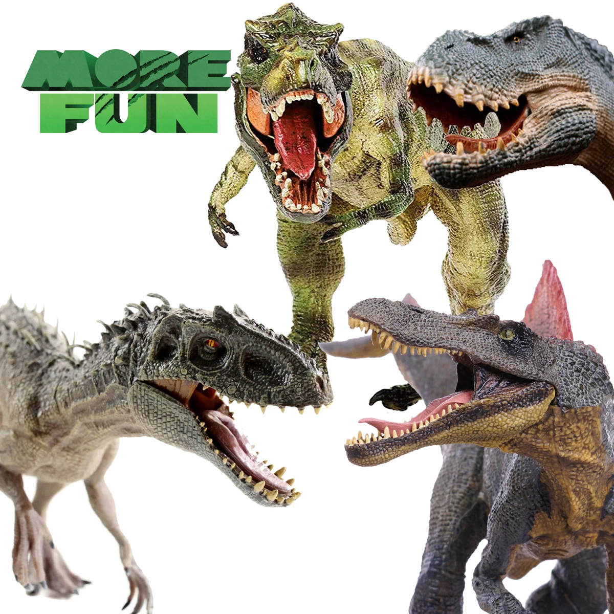 OEM ODM PVC Plastic Dinosaur Toys Realistic Eco-friendly Dinosaur Figure Indominus Rex T-Rex Tarbosaurus Spinosaurus Toys
