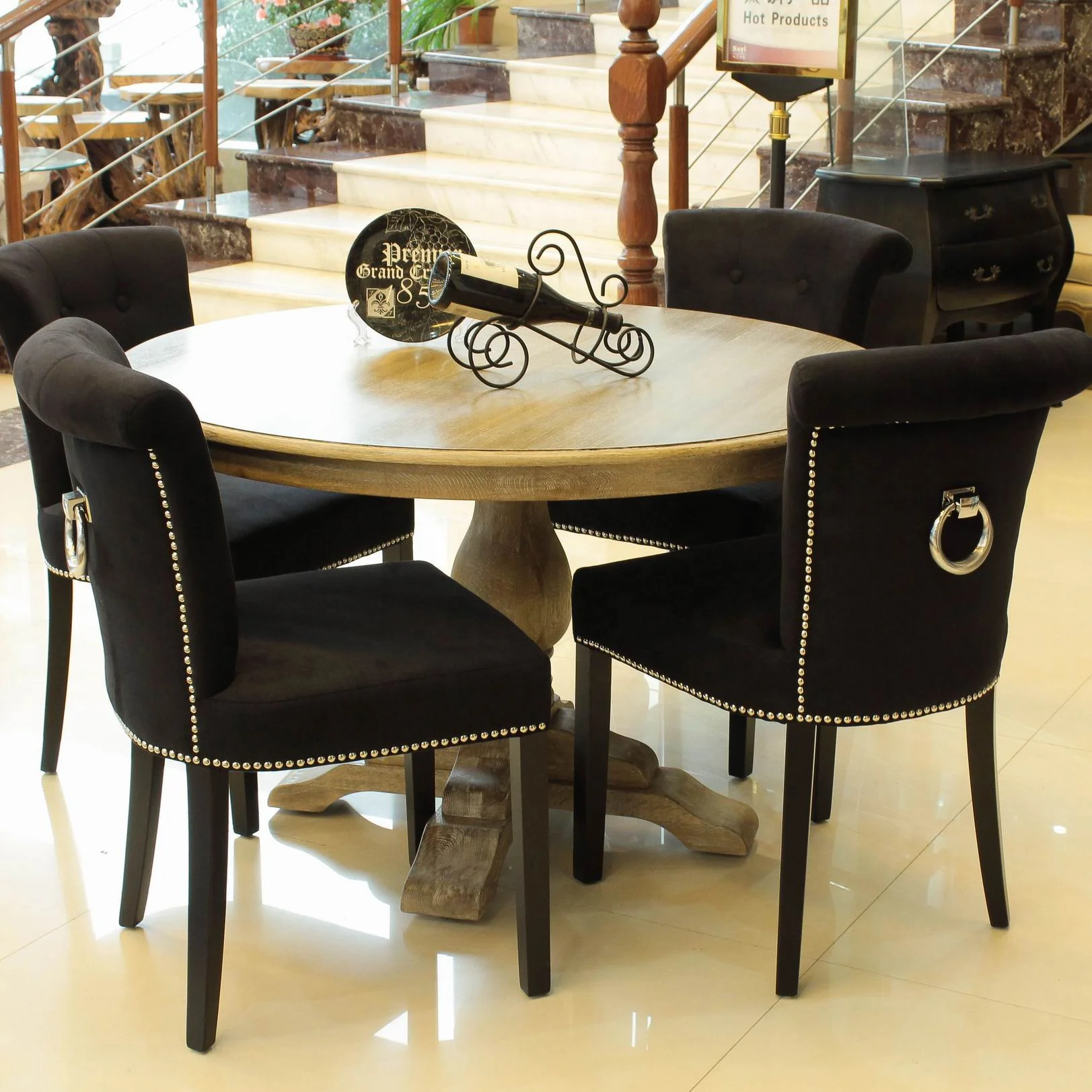 New Modern Button design Fabric Dining/ Living / Hotel Ring back chair (KY-3205)