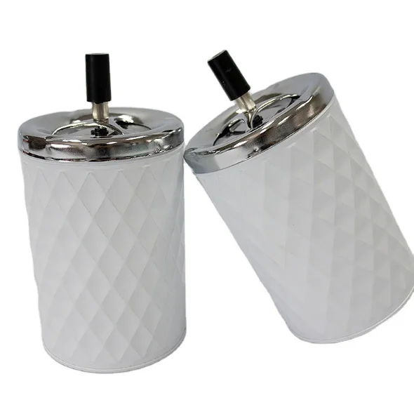 Press and rotate diamond shape tin material ashtray SW200502