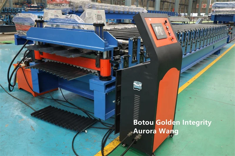 Metal Steel Sheets Roofing Machine Tile Making Machine Corrugated and Trapezoid Roofing Tile Roll Forming Machine Double Layers