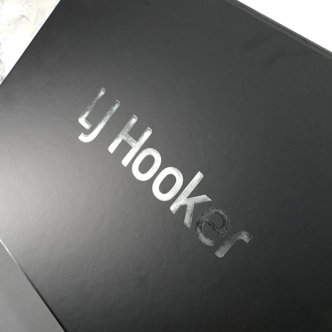 Custom High-quality Long Hard Gift Box Personalized Printing Grey Board Silver Foil Stamp Packaging Rigid Luxury Gift Box