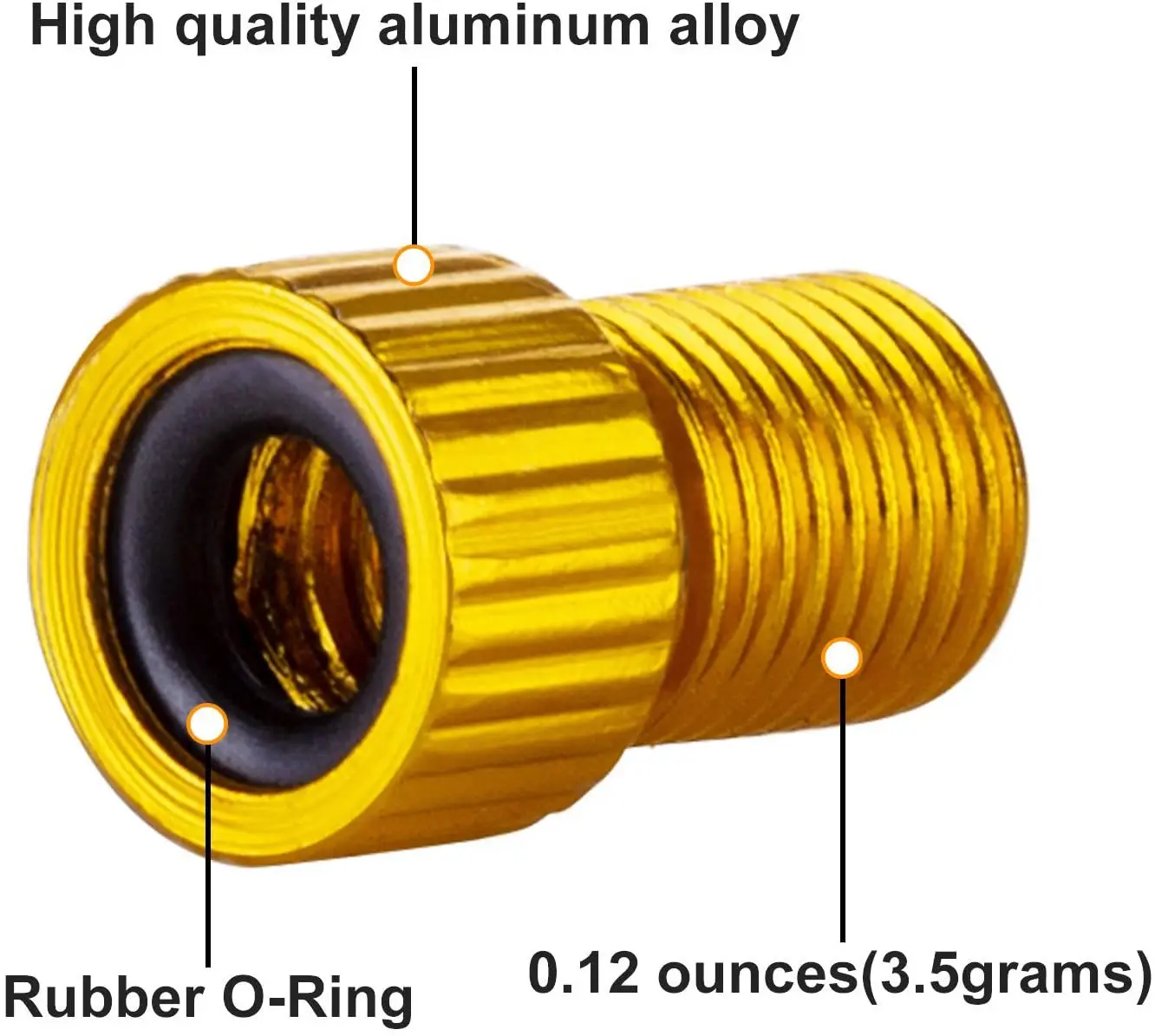 10 Colour Aluminum Bicycle Bike Valve PRESTA to SCHRADER Converter Car Valve Adapter