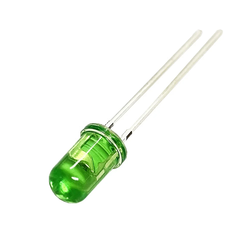 5mm diffused Green Round Dip Emitting Diodes 3mm 5mm Led Bead Diode Green color Dip light Emitting Diodes for christmas tree