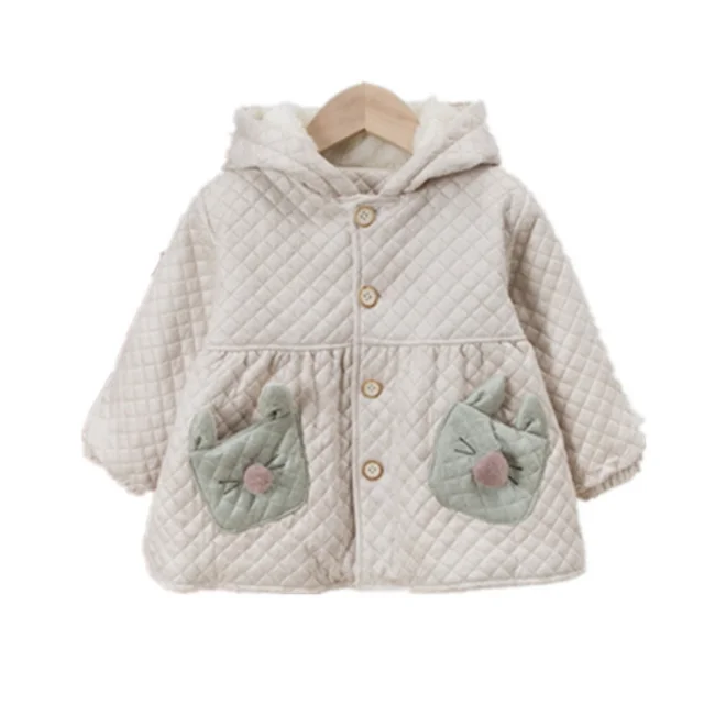 
SE5873 2020 Winter New Design Baby Girls Jacket Coat Long Sleeve Cotton Warm Winter Baby Jacket 