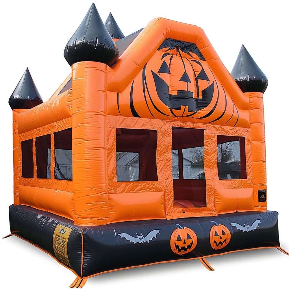 Party commercial bounce house water slide combo kids adult jumpers inflatable halloween bouncer bouncy pumpkin jumping castle
