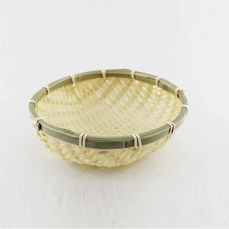 Hot Sale Nature Multi Color Weaving Storage Woven Basket Miniature Vietnam Home Handmade Mini Decorative Bamboo Basket