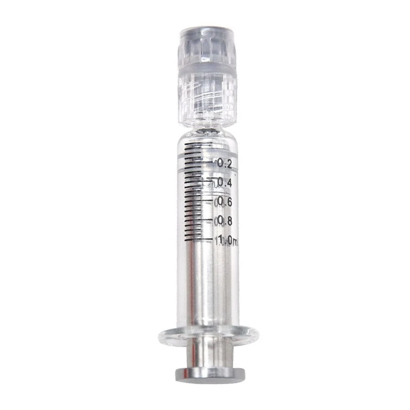 
Glass material empty syringe with 1ml capacity luer lock childproof packaging 