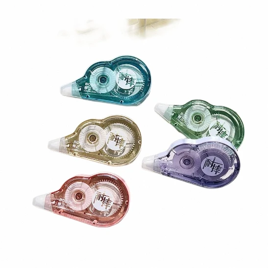 Factory Sale Various Colorful Casing Correction Tape Toxin Free School Supplies Custom Printed Correction Tape