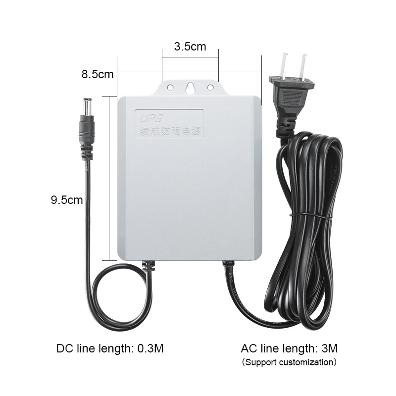 Мини-dc ups12V выход UPS резервный источник питания для Wi-Fi маршрутизатора CCTV камеры и блок питания посещаемости.