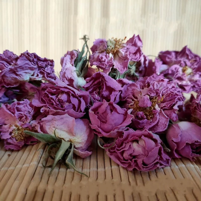 4015 Wholesale Natural Dried Damask Pink Rose Buds Tea Flavor Tea Edible Dry Rosa Damascenarose Flower