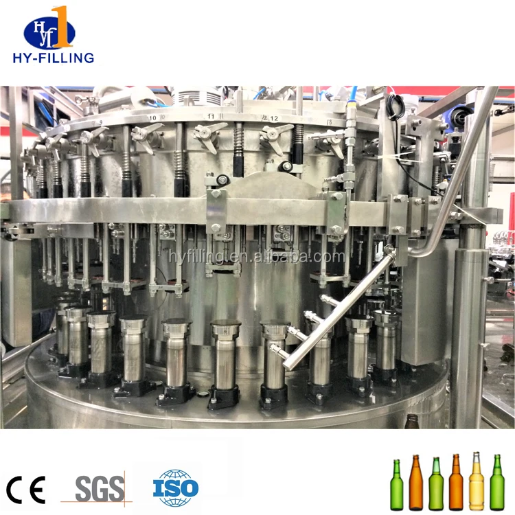 full auto beer filling system supply Automatic Glass Bottle Making beer filling sealing machine