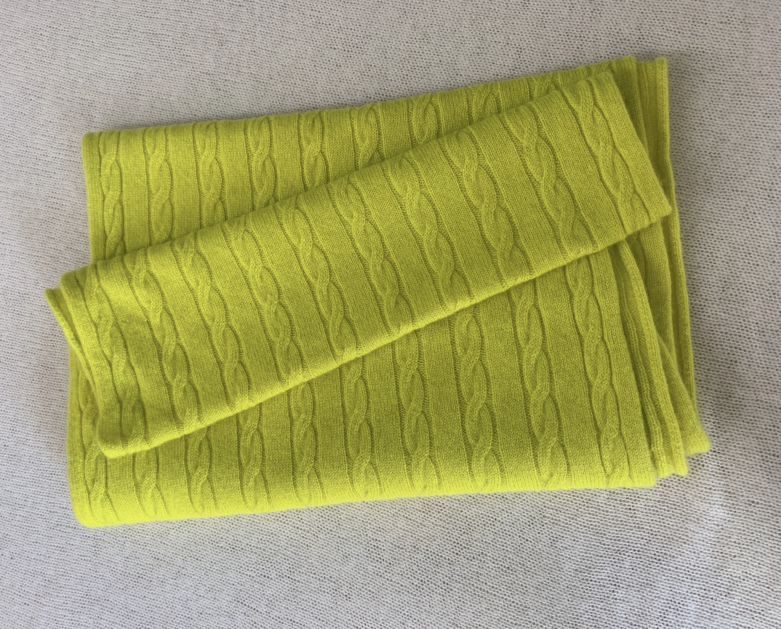 2023 New Design Cashmere  Cable Knitting Scarf Casual Custom for Women