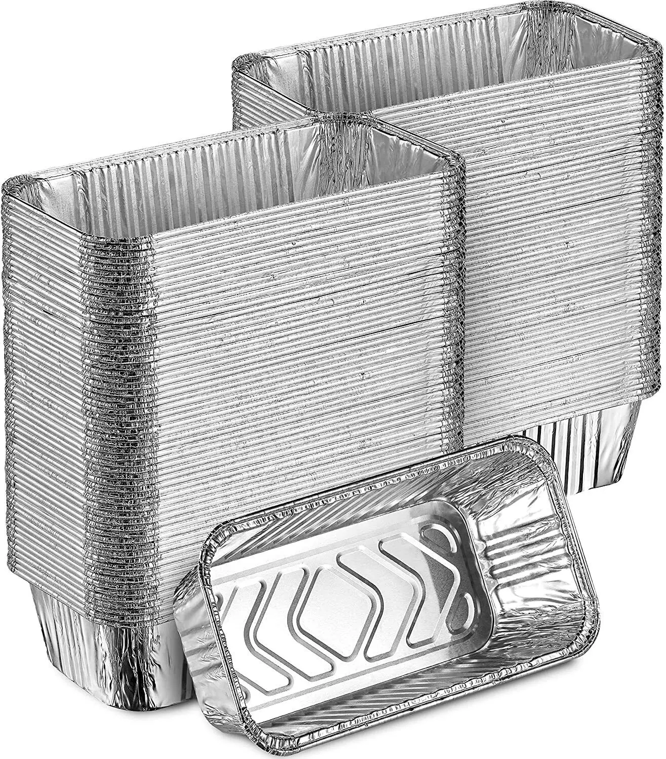 Food Grade 450ml 500ml 750ml Aluminium Foil Takeaway  Food Containers/Box Custom Disposable  Aluminium Foil Baking Pan/Tray