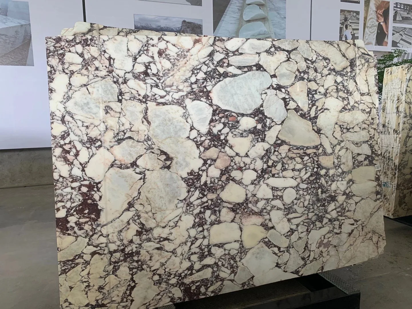 Best Quality Italy Calacatta Viola White Marble Purple Vein Slabs Price For Benchtop And Countertop