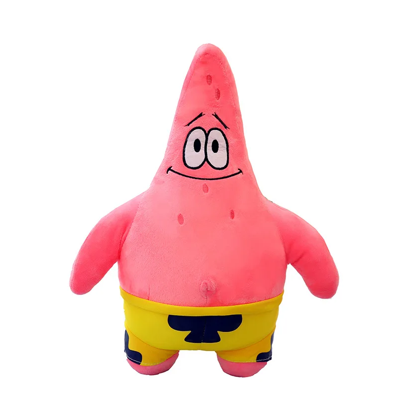 Cute Sponge Bob SquarePants Doll and Pai Daxing Doll Small Snail Plush Large Bed Pillow Doll