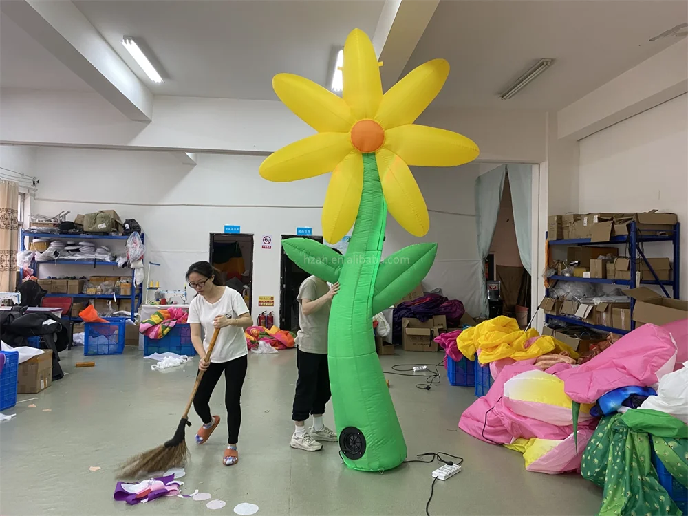 Blow up giant flower inflatables for outside outdoor park decorations