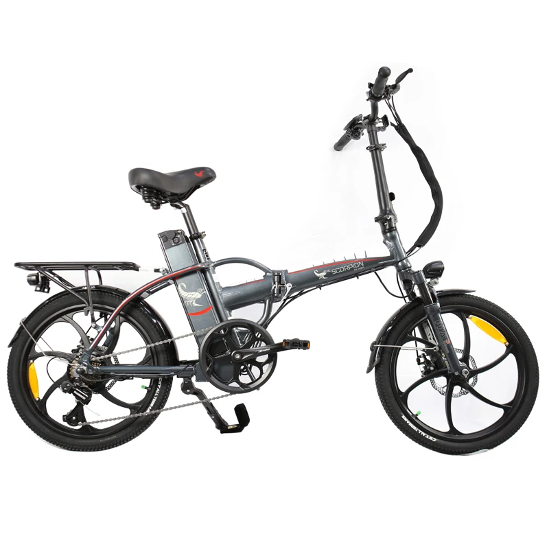 Jager Bikes Scorpion S2 20 Inch E-bike All Wheel Rim 54.6V/2A Battery Fat Tire Portable Folding Electric Bike Foldable Bicycle