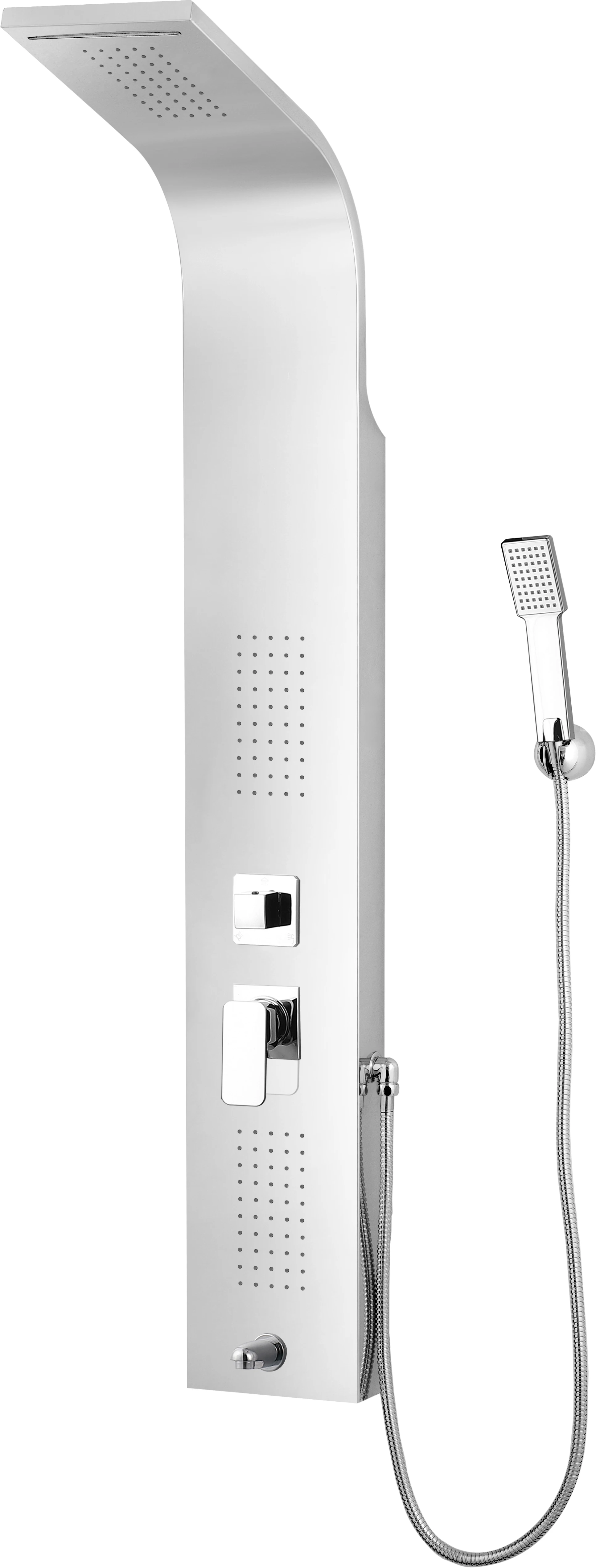 Contemporary Hotel Villa Bathroom Project Modern Rainfall Faucets Luxury Massage Stainless Steel Shower Panels