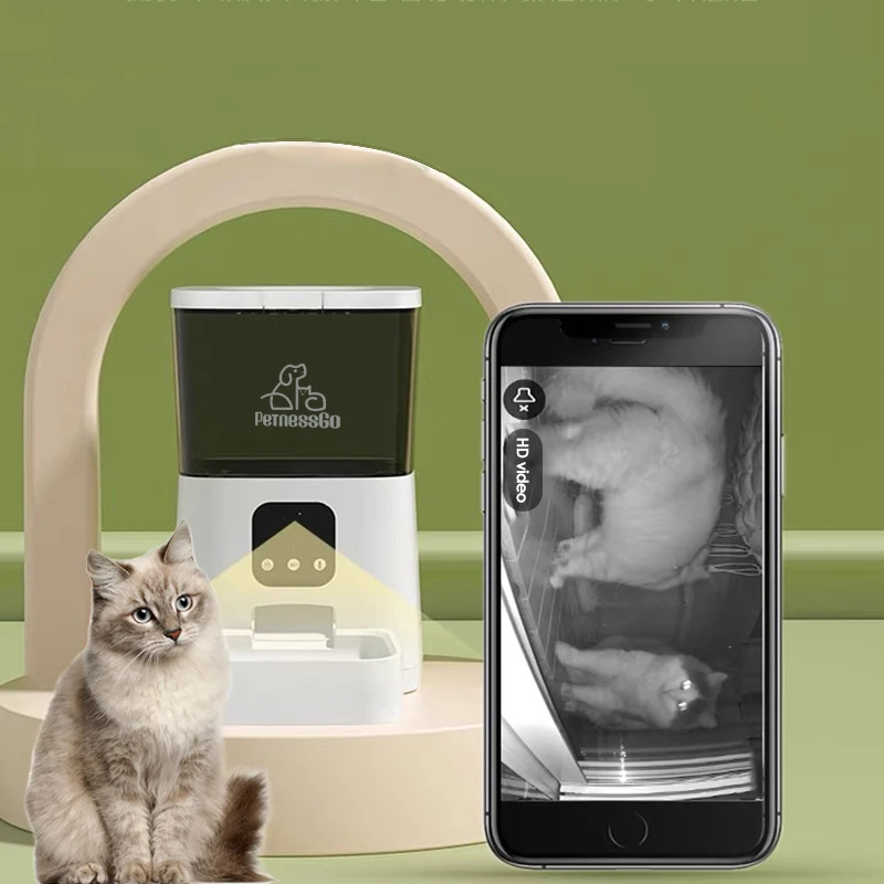 
Wholesale 7L Automatic Pet Feeder Camera Smart Function Automatic Smart Pet Feeder Wifi 