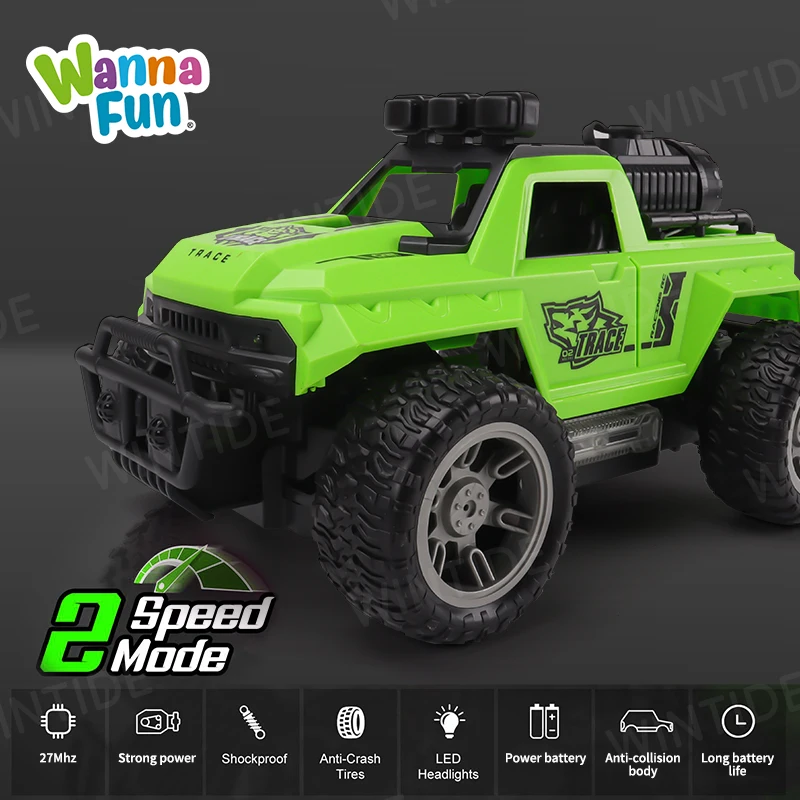 1:16 New Arrival Climbing Off-Road RC Truck Alloy Remote Control Car Toy 4x4 Crawler Racing Features Radio Control Auto sprayer