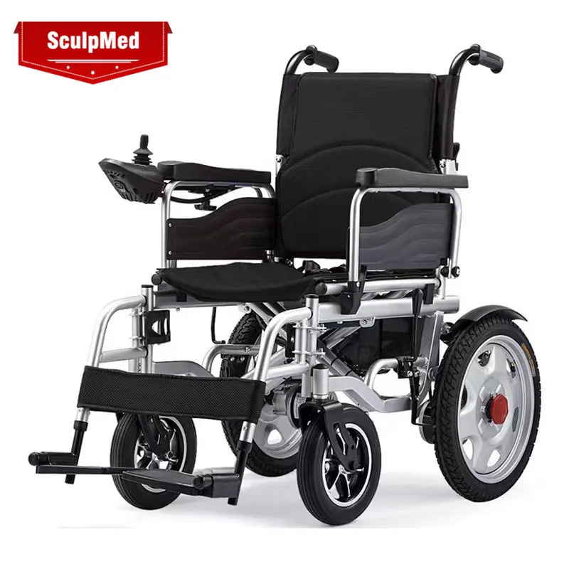 Wholesale Walking aids for the elderly and disabled low back electric foldable wheelchair