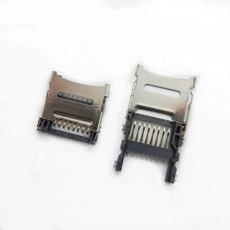 Flip cassette SMT TF connector card holder memory card holder micro SD 8PIN card holder / clamshell