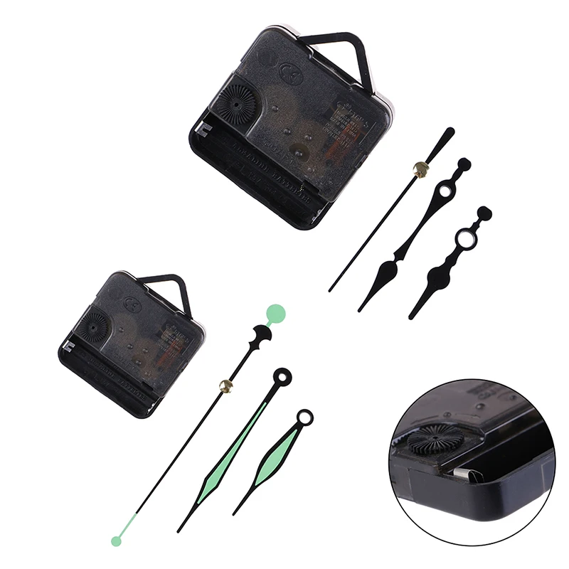 Black and Red Hand DIY Replacement Part Repair Kit Tool Silent modern Wall Quartz Needle Movement Clock Mechanism accessories