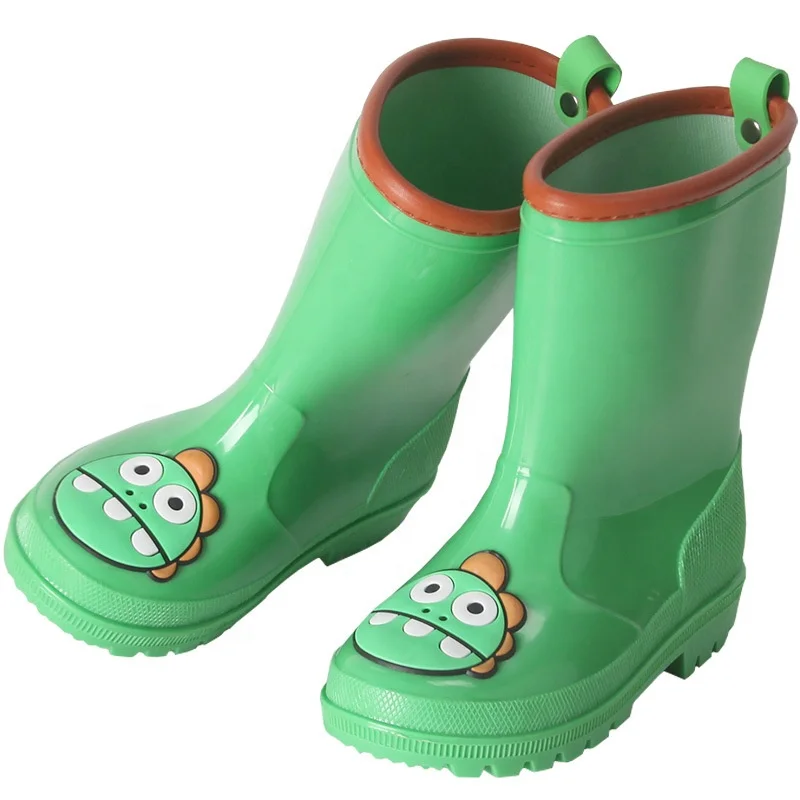 Children rain boots boys kids rubber water boot cartoon fashion short tube non-slip rain boots
