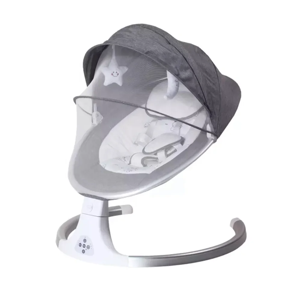 Для детей и младенцев; Оснащенные многофункциональной музыкальной электрические качели детские комфортабельные кресло-качалка детская кроватка-подходит для От 0 до 3