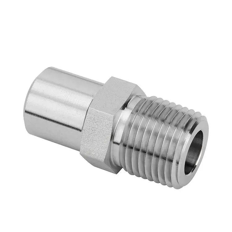 Stainless Steel Hydraulic Tube Socket Weld Male Connectors High Quality Pipe Fittings