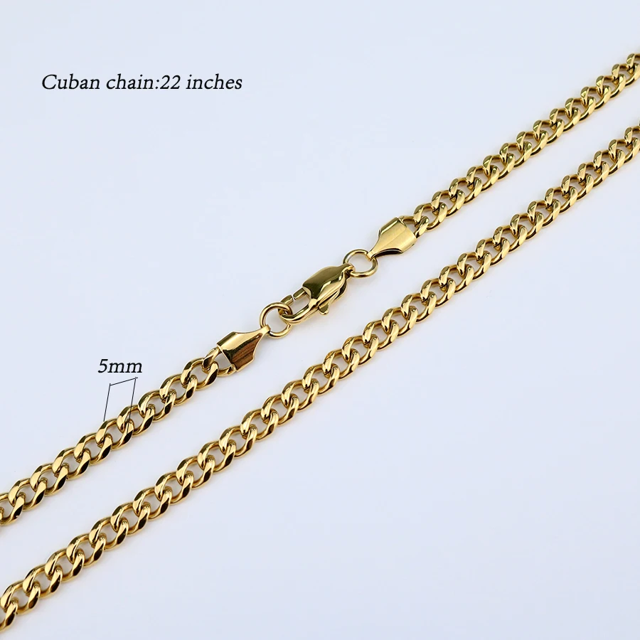 18K Gold PVD Plated Stainless Steel Chunky Twisted Miami Cuban Chain Chocker Necklace Snake Rope Chain Necklace For Men Women