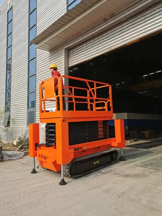 BSSP 8CS Электрический МОБИЛЬНЫЙ ГУСЕНИЧНЫЙ 8 м 9,75 м платформа самоходный ножничный подъемный стол