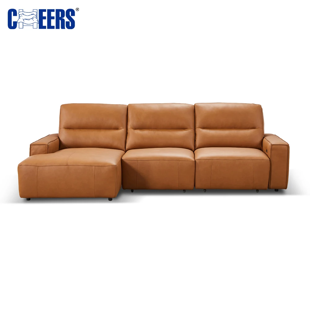 MAMWAH CHEERS Leather Bed Sofa Living Room Set Home Furniture 3 Seater Electric Sofa Bed