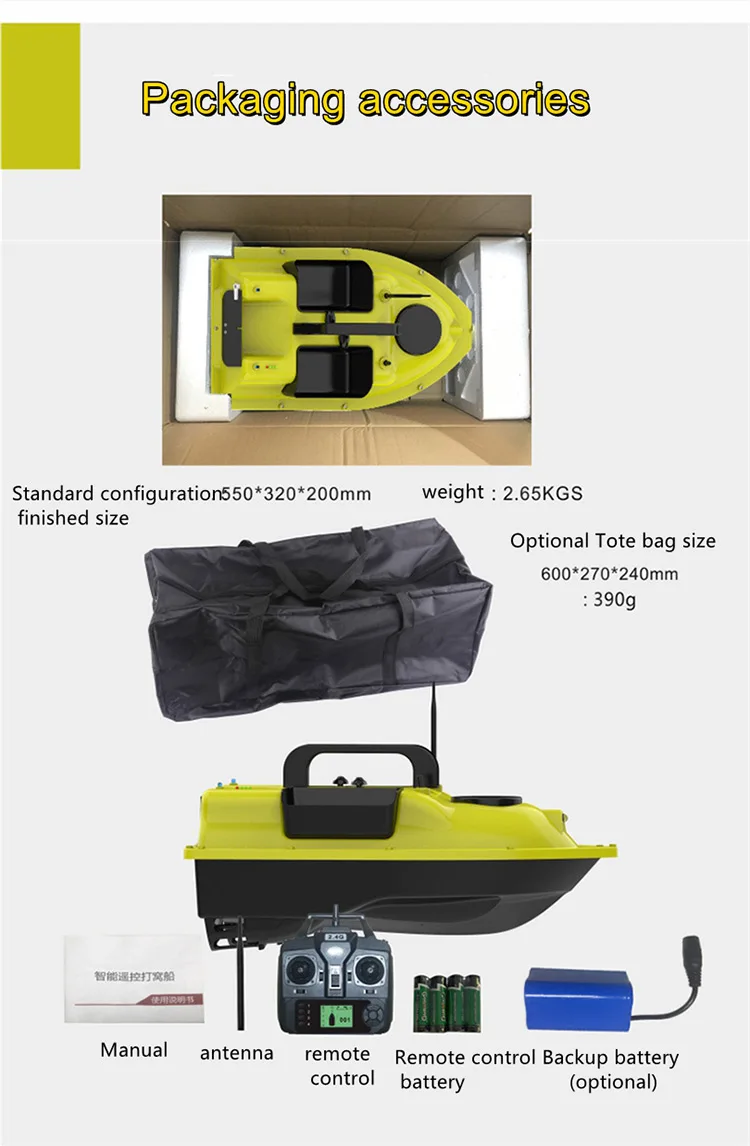 remote bait boat