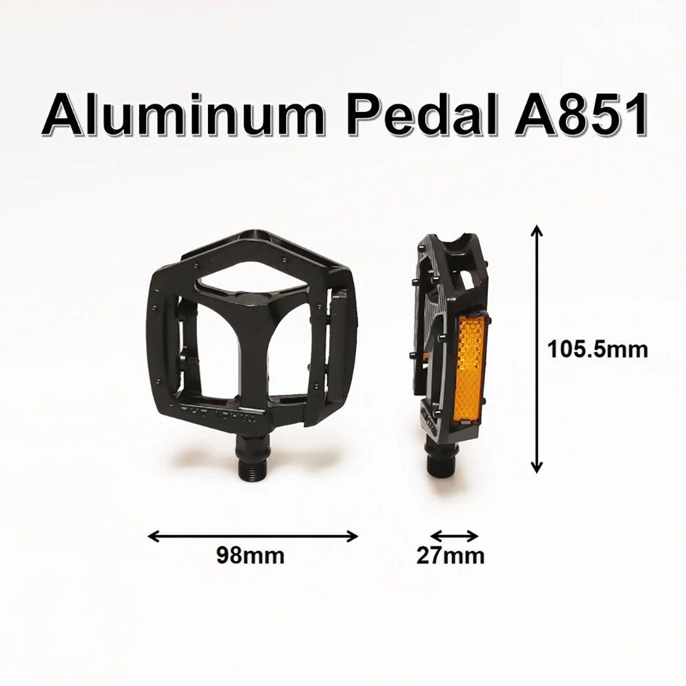 A851 bike pedals DU bearing  axle 9/16 and 1/2 bicycle pedal MTB pedals