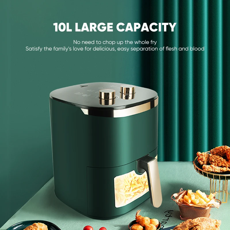 German Air Fryer Ovens 10L Capacity Household that Crisps, Roasts, Reheats, & Dehydrates, for Quick, Easy Meals