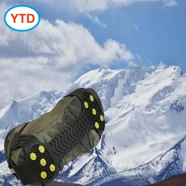 Противоскользящие резиновые тапочки из вольфрамовой стали носки шипы Ледяные Шипы и ремень для обуви свободный носок зима Лето Верхняя стелька