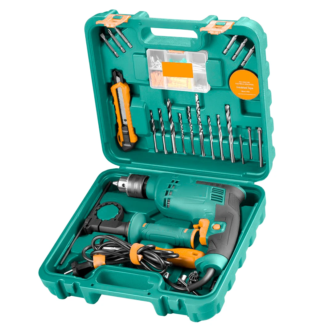 OEM Power Drill Kit Impact Drill Set With BMC Box for Hand Drilling Tools 33-piece 13mm Household Corded 750W Electric