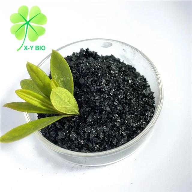 Super Humic Acid 65% Potassium Humate Shiny Crystal Black Granule