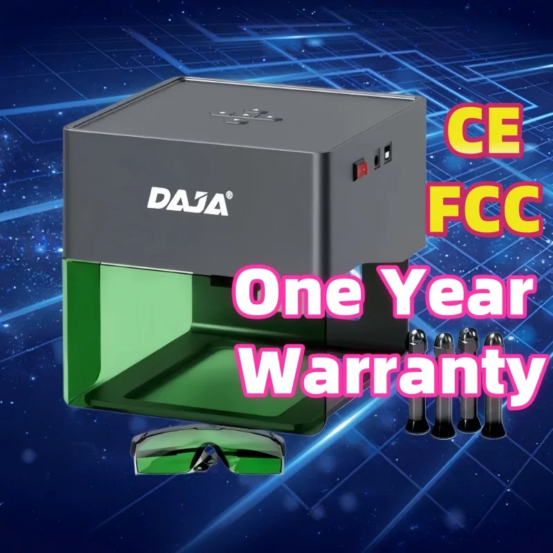 DAJA DJ6 mini cheep label person cutting sma home-cnc pakistan desktop cylinder items eggs logo picture laser engraving machine