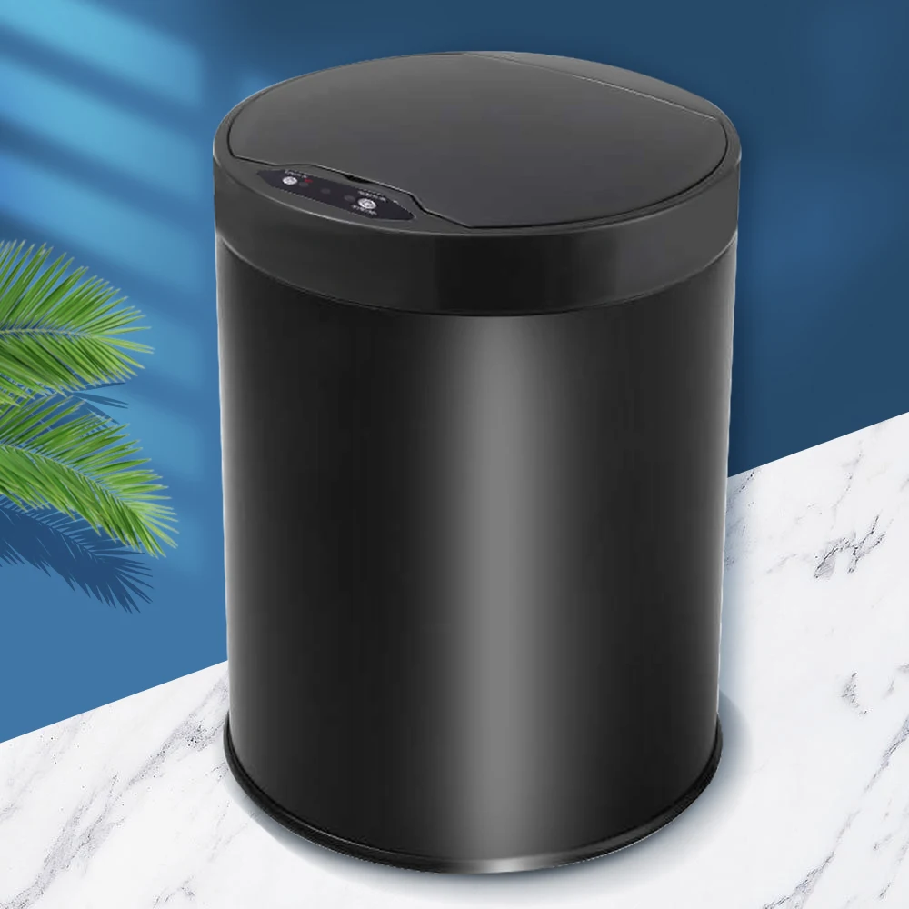 Hight Quality Low Price home stainless steel trash can with lid smart sensor recycling garbage bin for kitchen