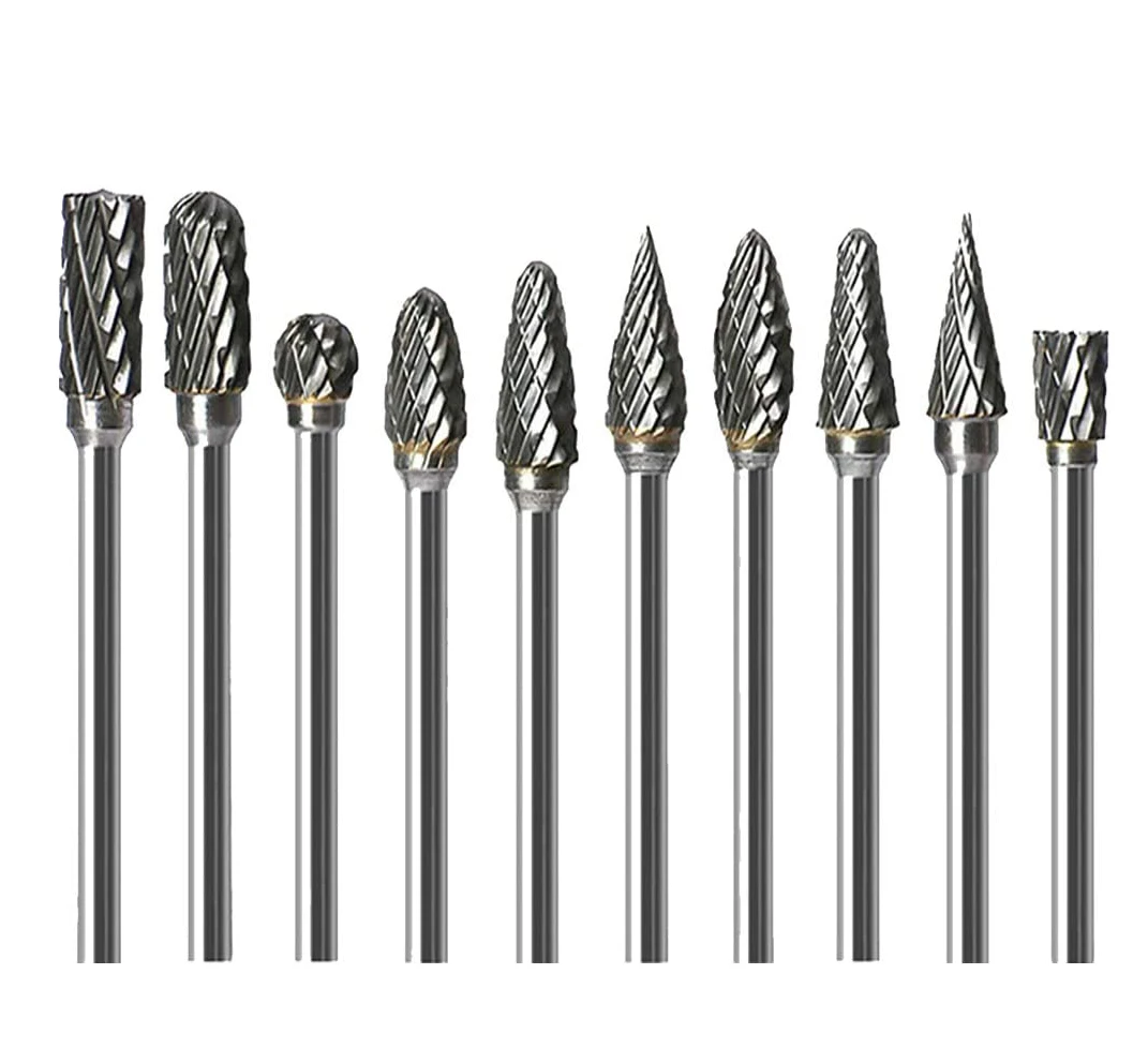 Single cut tungsten carbide burrs carbide rotary burr for power tools