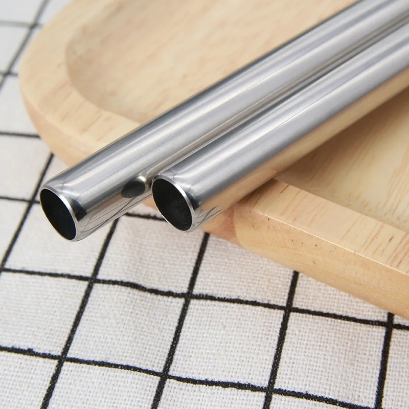 Многоразовые 12 мм из нержавеющей стали в стиле «Bubble Tea питьевые соломки изготовленный на заказ чая Боба металлические