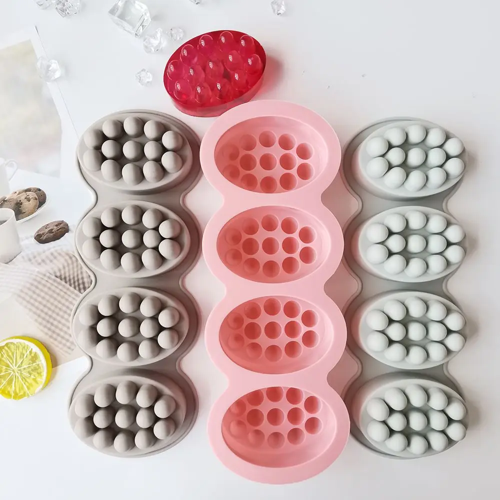 Tools DIY Oval Shape Soaps Resin Crafts Cavity 3D Handmade Massage  chocolat planter cement  Making Mould Silicone Soap Molds