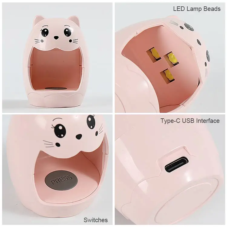 Portable Diamond Nail Dryer USB Interface Professional Mini Uv Led Curing Nail Lamp For Nail