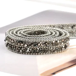 Облицовочная цепочка с горячей фиксацией, полимерные аппликации с помощью утюга, стразы с горячей фиксацией