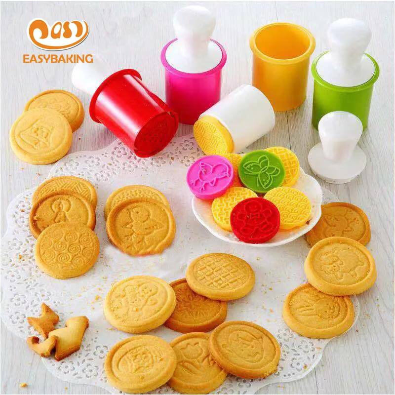 Amazon Top Seller Kitchen Supplies Baking Tools Silicone Cookie Cutter Stamp
