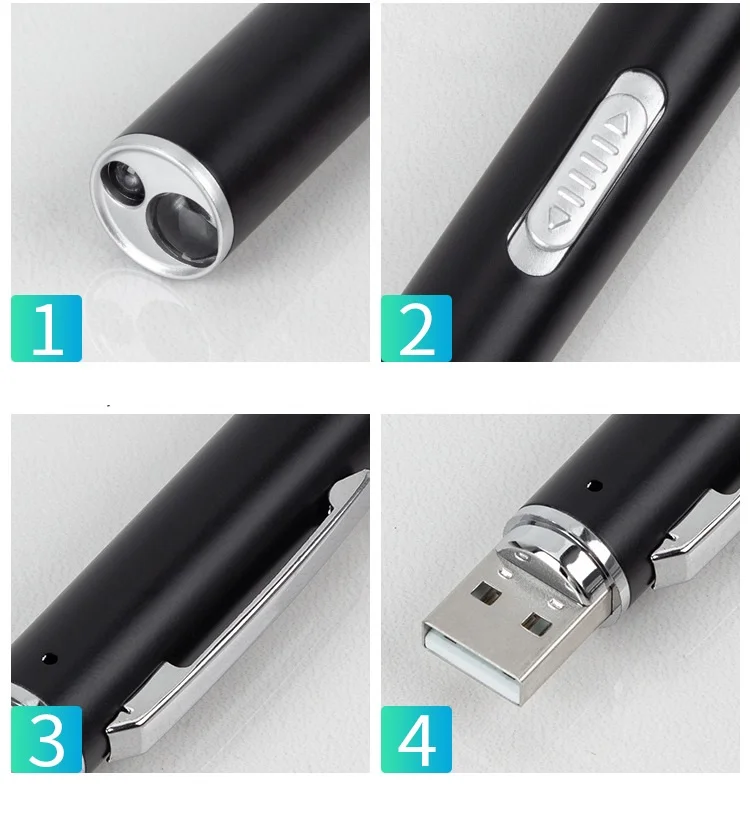 ES-8020 Customized Pen shape Metal Led Torch light